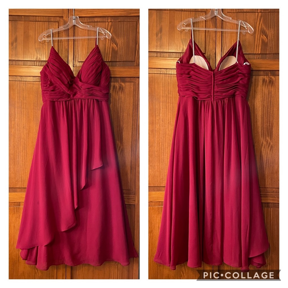 LAST CHANCE! Christina Wu “Claret” Formal Bridesmaid Gown